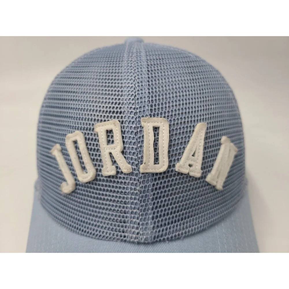 Air Jordan Jumpman‎ S-M Full Mesh Trucker Snapback Hat Cap Basketball Blue White